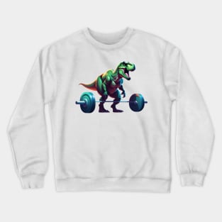 T-Rex Bodybuilder, Deadlifting, Crewneck Sweatshirt